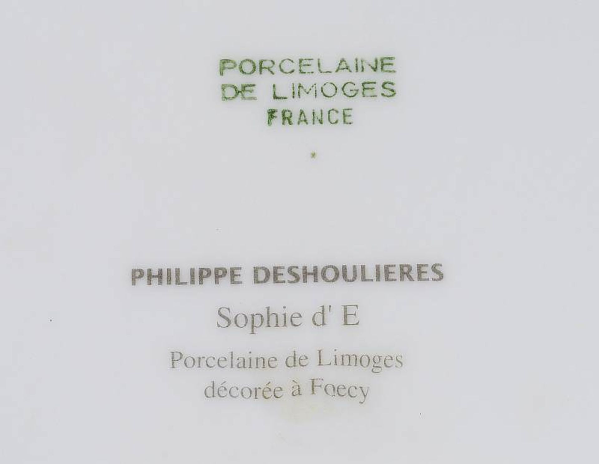 Ascher, Deckeldose. Ascher, Deckeldose. Porcelaine des Limoges, Philippe Deshoulieres. 1) Ascher, - Bild 4 aus 4