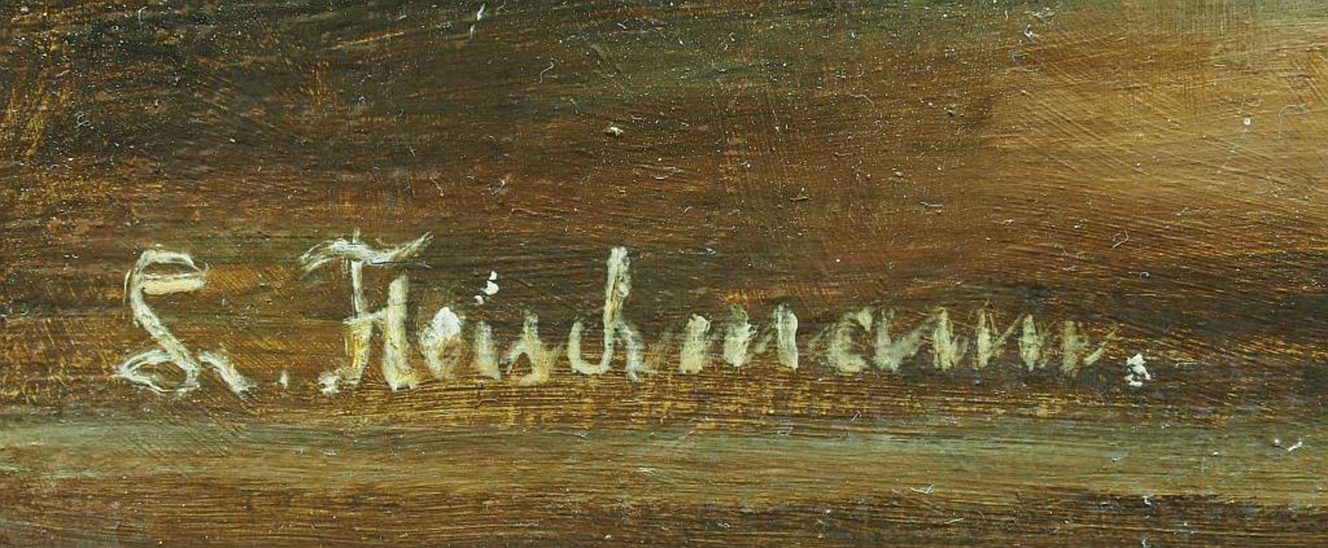 FLEISCHMANN, L. FLEISCHMANN, L. 20. Jahrhundert. Sommerliches Stilleben in Glasvase. Öl auf Leinwand - Bild 5 aus 5