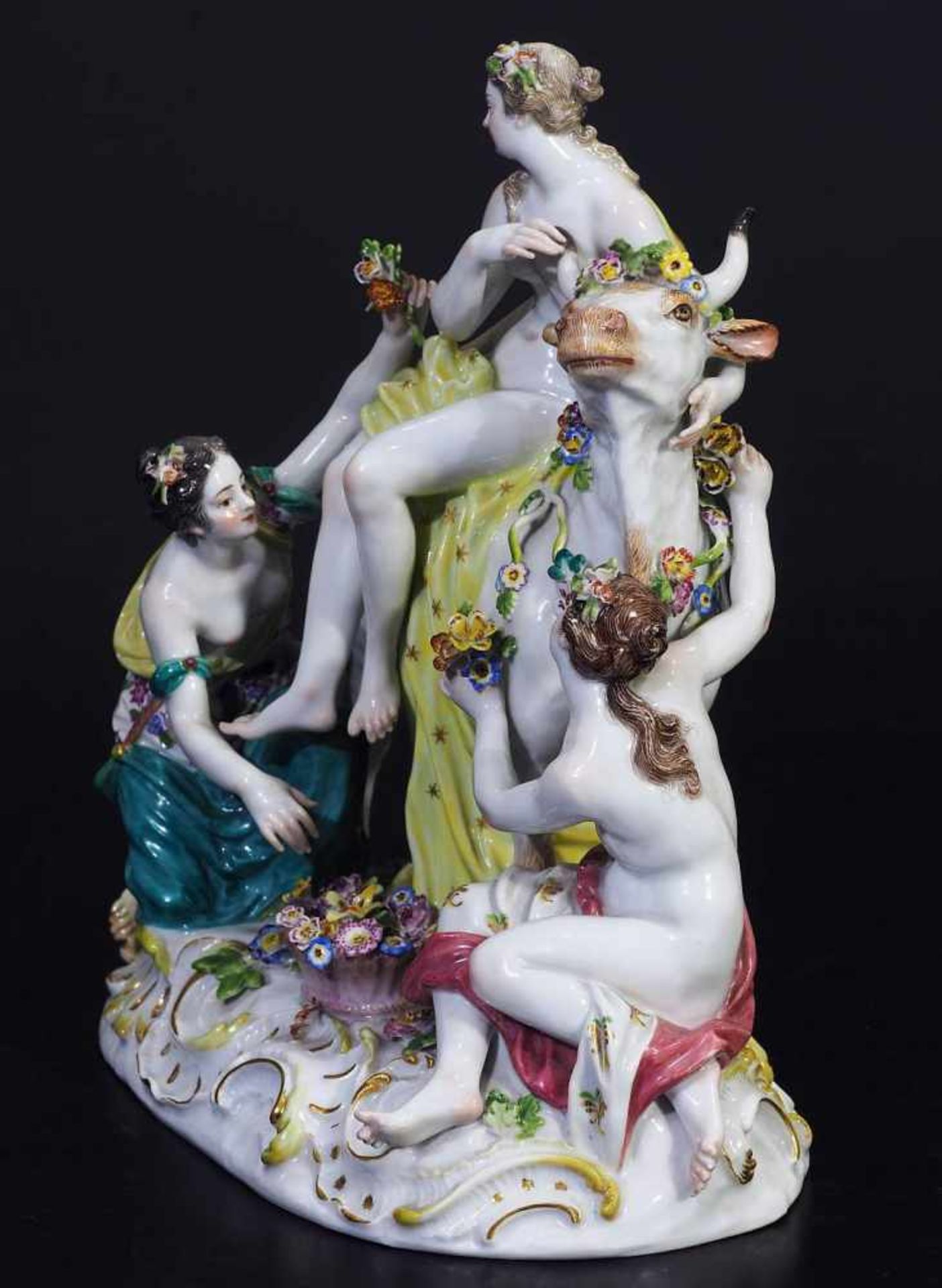 Figurengruppe "Europa auf dem Stier", MEISSEN nach 1934, 1. Wahl. KAENDLER, Johann Joachim. 1706 - Bild 4 aus 10