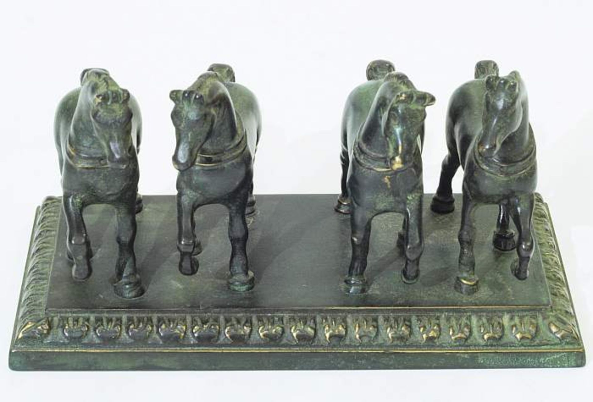 Pferde von San MarcoPferde von San Marco. 20. Jahrhundert. Wohl Bronze patiniert. Figurengruppe,