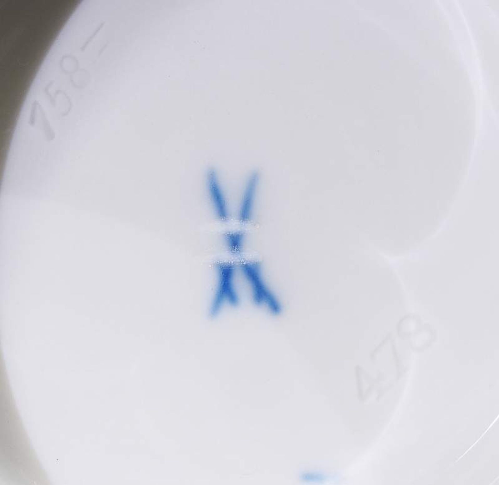 Kobalt Vase. Kobalt-Vase. MEISSEN 1957 - 1972, Modelljahr 1918, Modellnummer 478. Gefußter konischer - Bild 5 aus 5