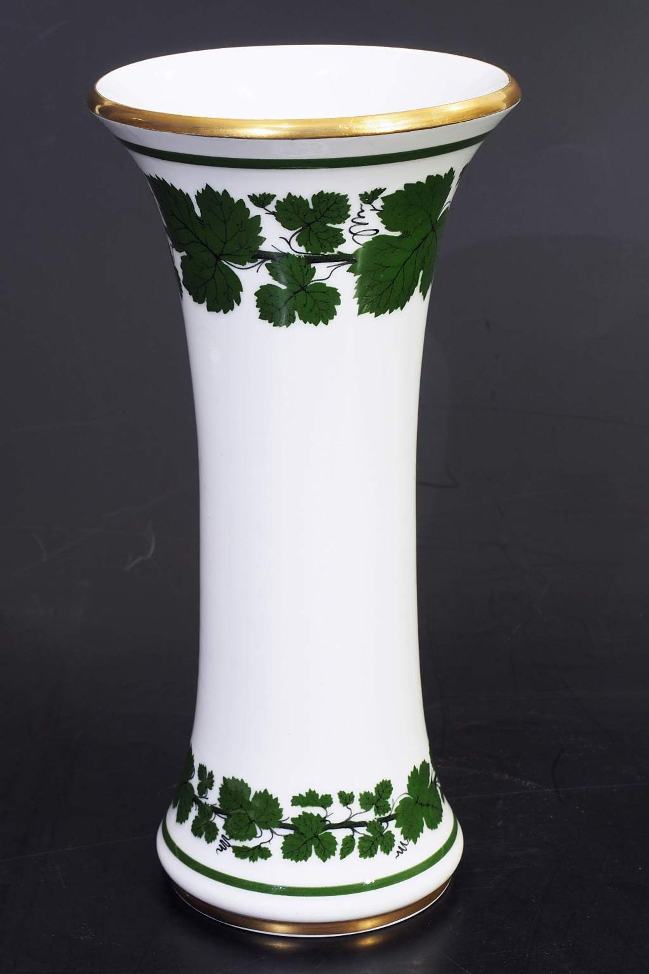 Stangen-Vase. MEISSEN nach 1954, 1. Wahl.Stangen-Vase. MEISSEN nach 1954, 1. Wahl. Grüne - Bild 2 aus 4