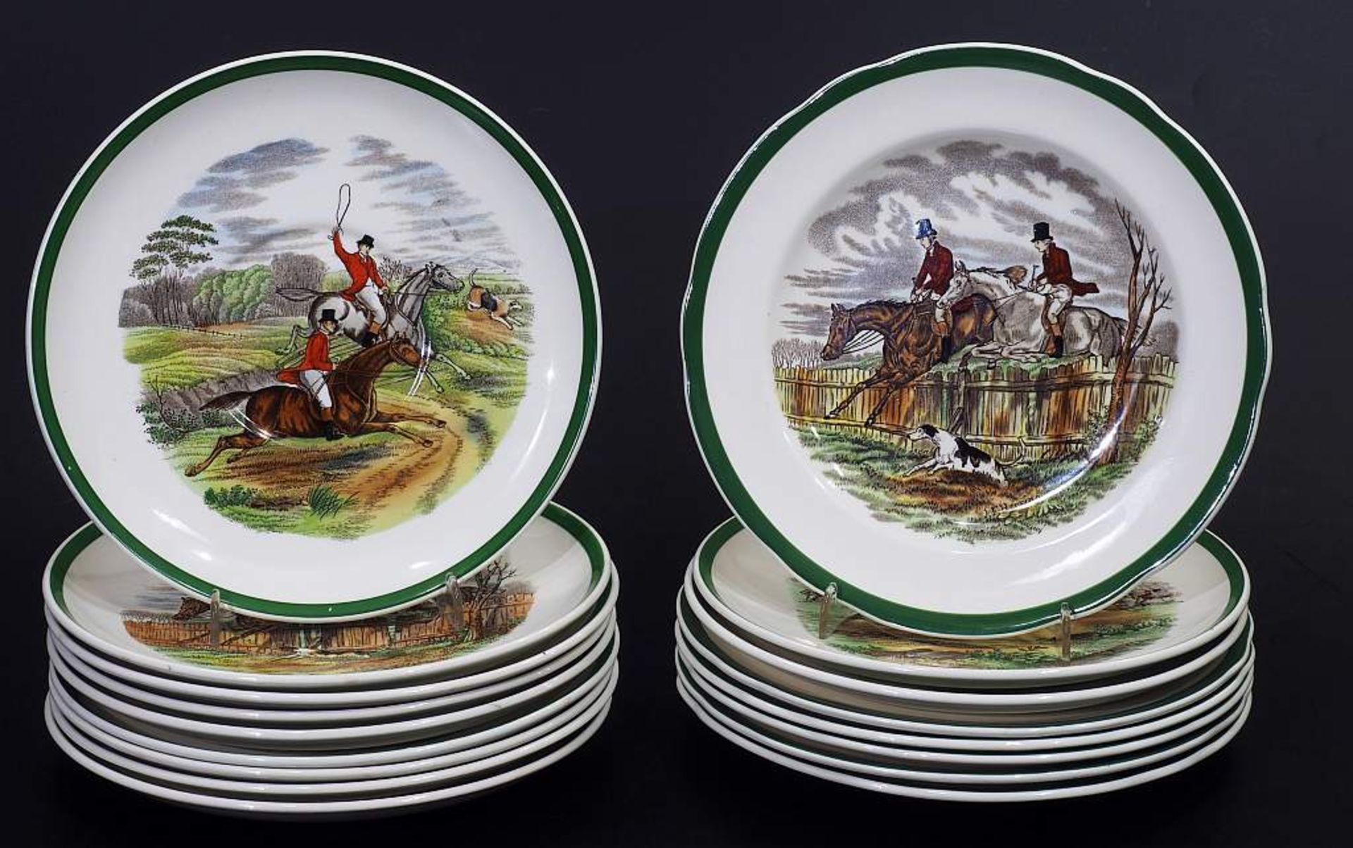 Jagdservice "COPELAND SPODE ENGLAND".Jagdservice "COPELAND SPODE ENGLAND". 20. Jahrhundert. Keramik, - Bild 6 aus 9