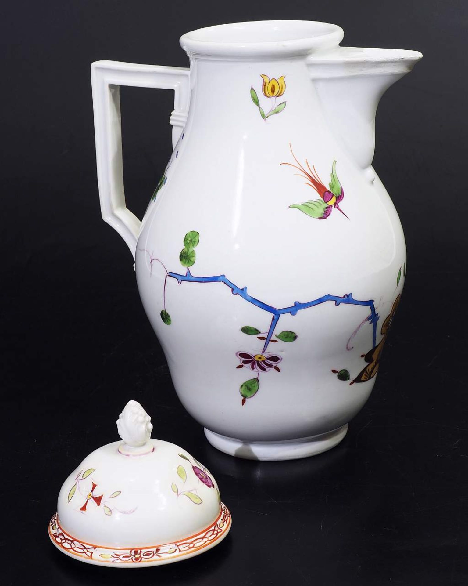 Marcolini-Kaffeekanne. MEISSEN 1774 - 1817. Marcolini-Kaffeekanne. MEISSEN 1774 - 1817. Birnförmiger - Bild 5 aus 5