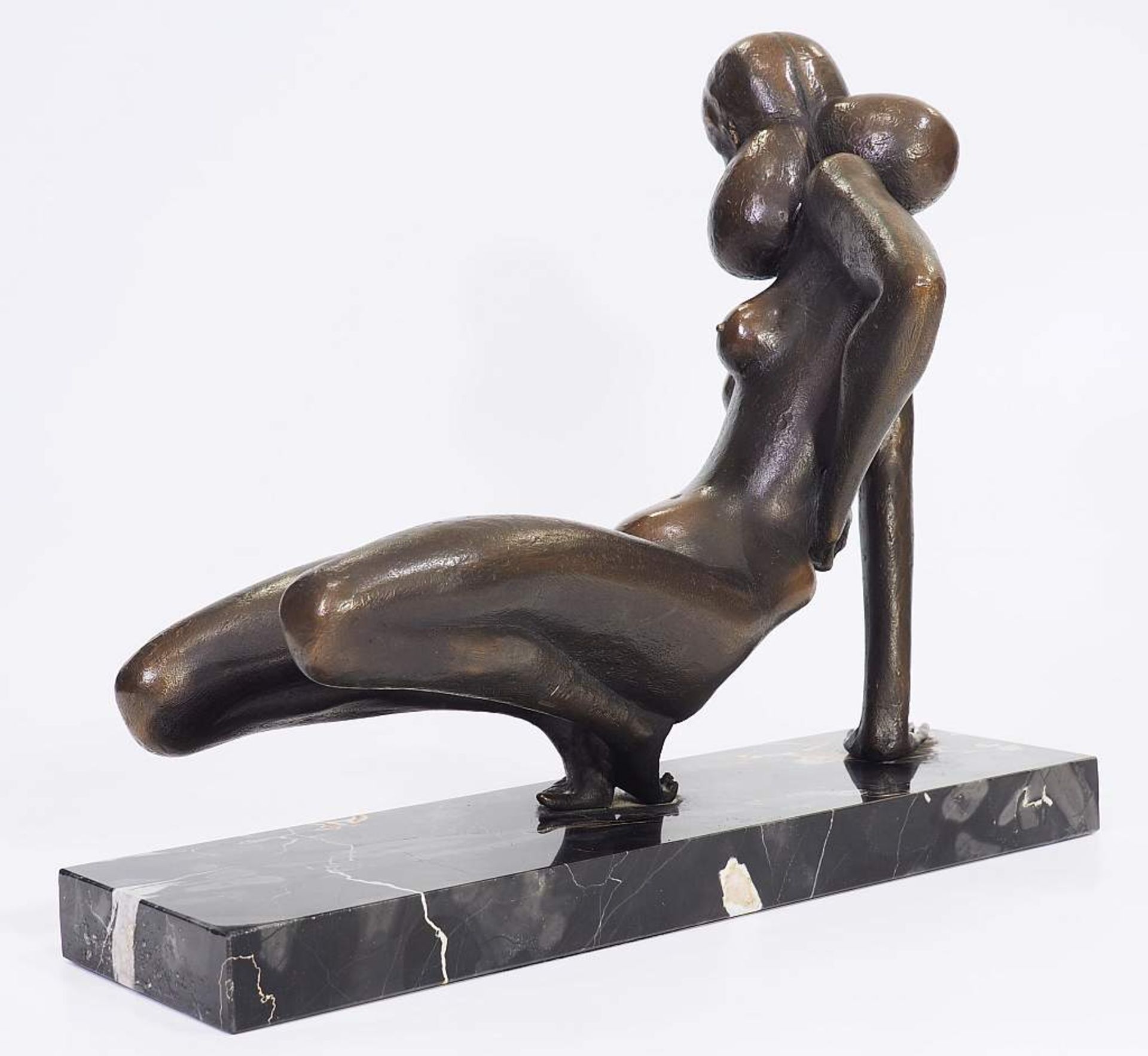 Knieender erotischer Frauenakt. Knieender erotischer Frauenakt. Bronze im - Image 3 of 9