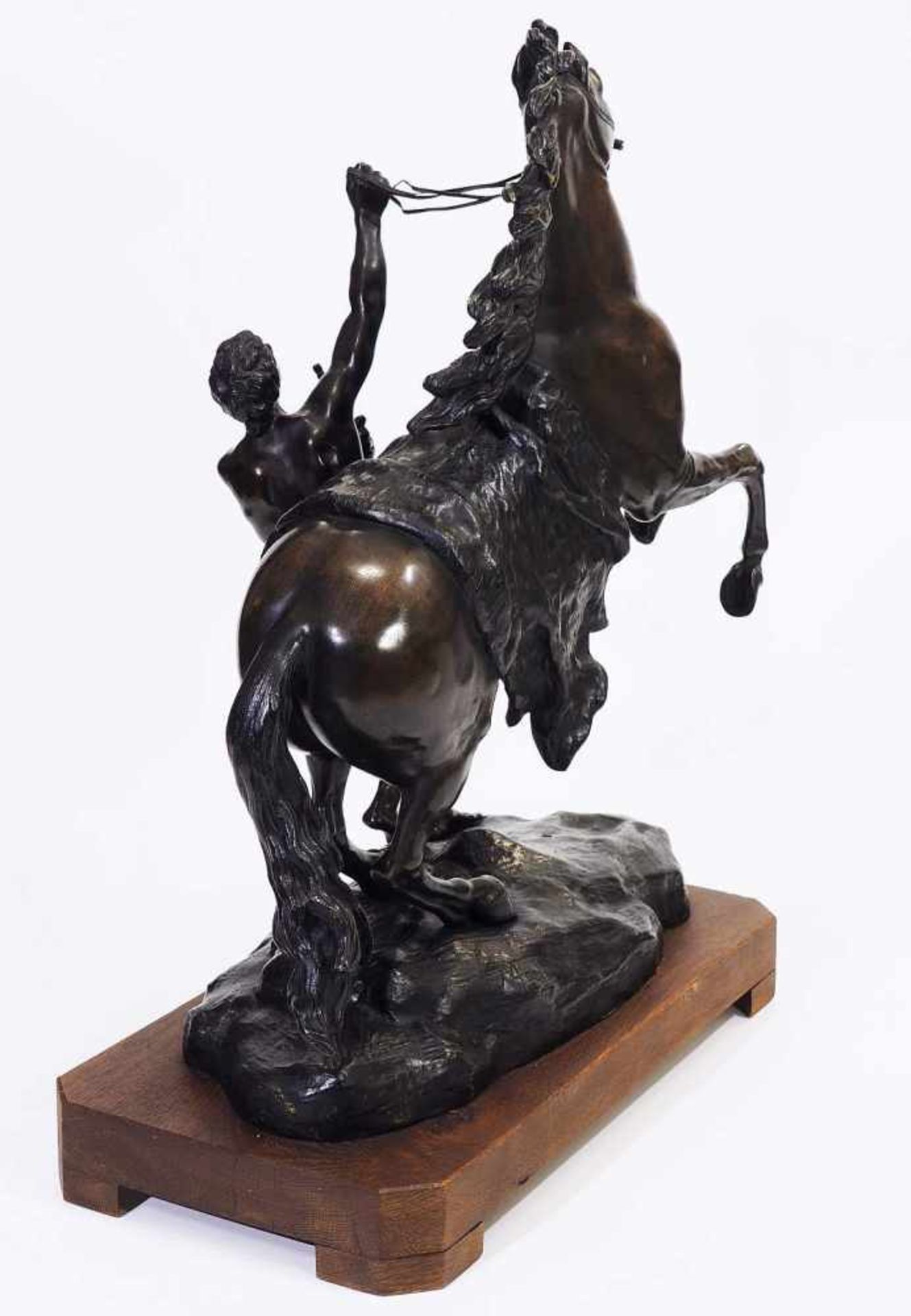 Der Pferdebändiger.Der Pferdebändiger, imposante Skulptur nach dem Vorbild der Marly Pferde von 1745 - Image 5 of 7
