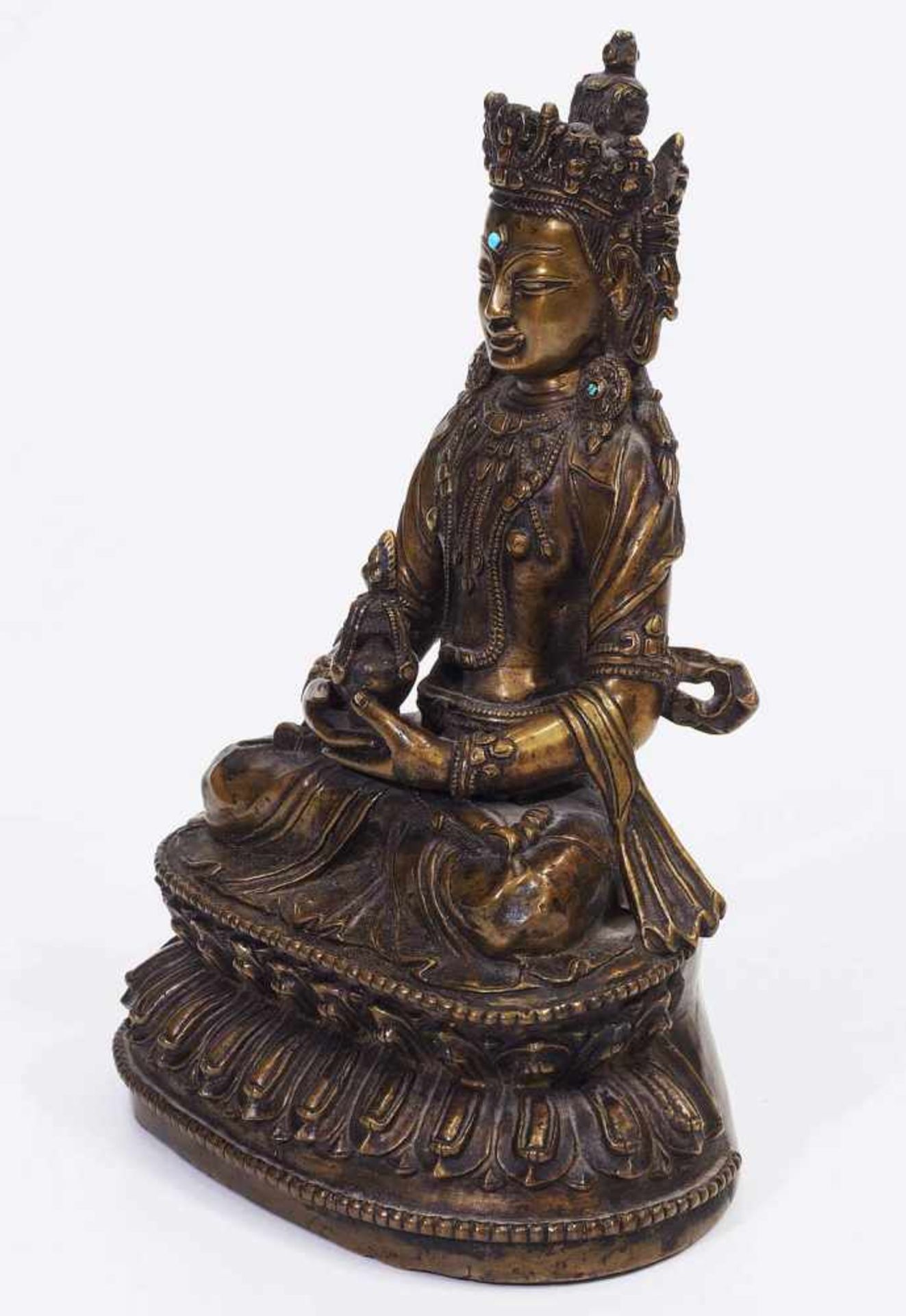 Buddha Dyanibuddha Amitayus. "unendliches Leben". Osttibet ca. 16. Jahrhundert.Buddha Dyanibuddha - Image 3 of 11