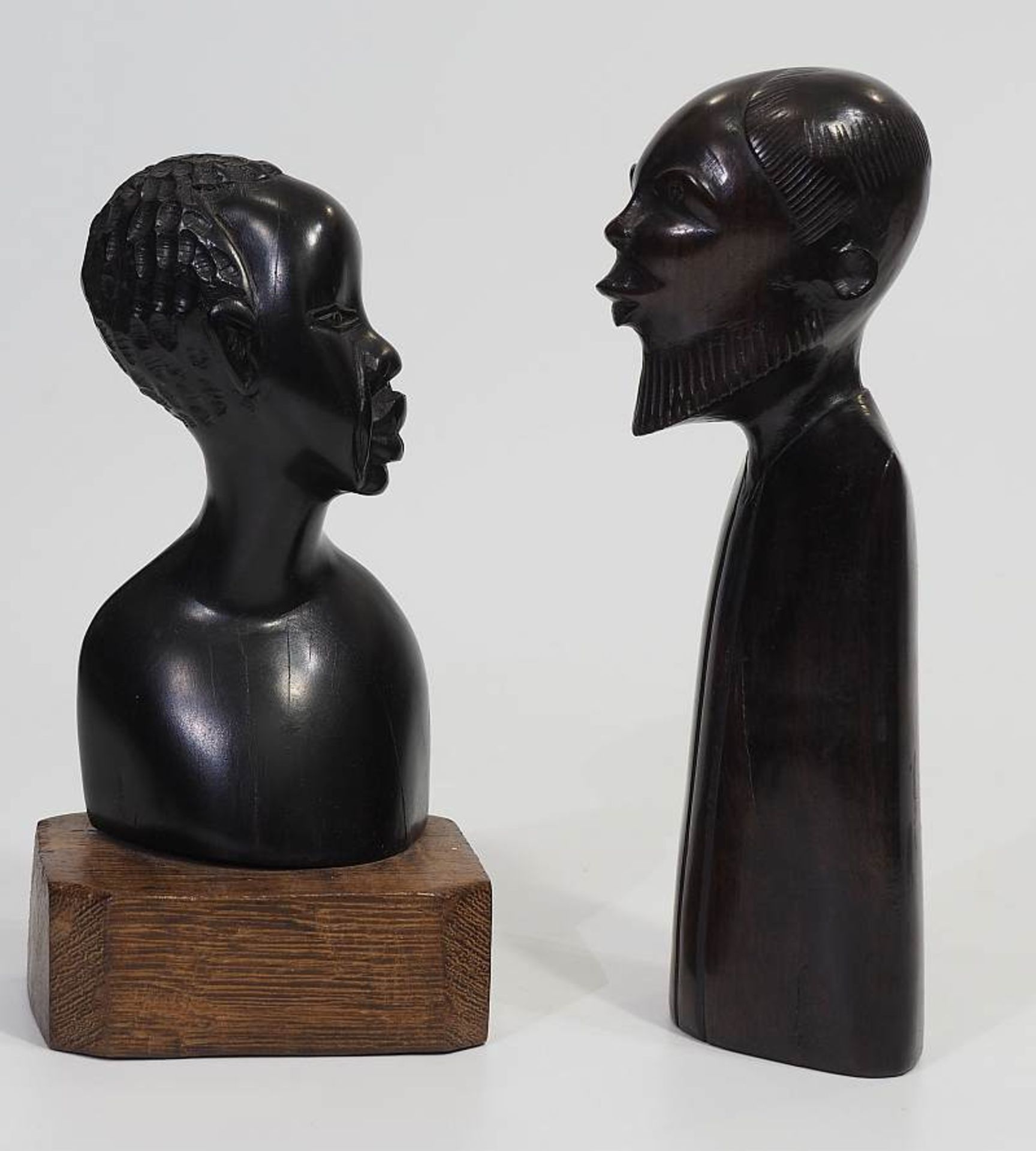 Sammlung von Statuetten und Büsten.Sammlung von Statuetten und Büsten, insgesamt 10 Stück. Afrika, - Image 9 of 11