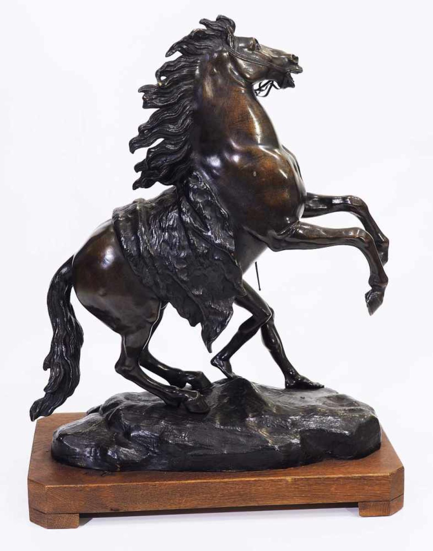 Der Pferdebändiger.Der Pferdebändiger, imposante Skulptur nach dem Vorbild der Marly Pferde von 1745 - Image 4 of 7