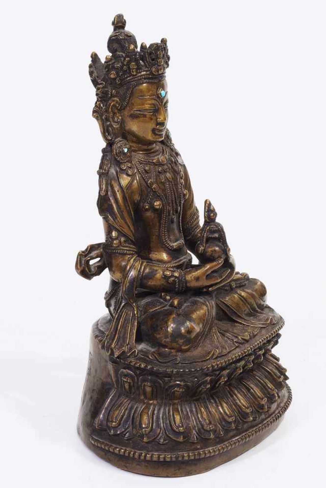 Buddha Dyanibuddha Amitayus. "unendliches Leben". Osttibet ca. 16. Jahrhundert.Buddha Dyanibuddha - Bild 4 aus 11