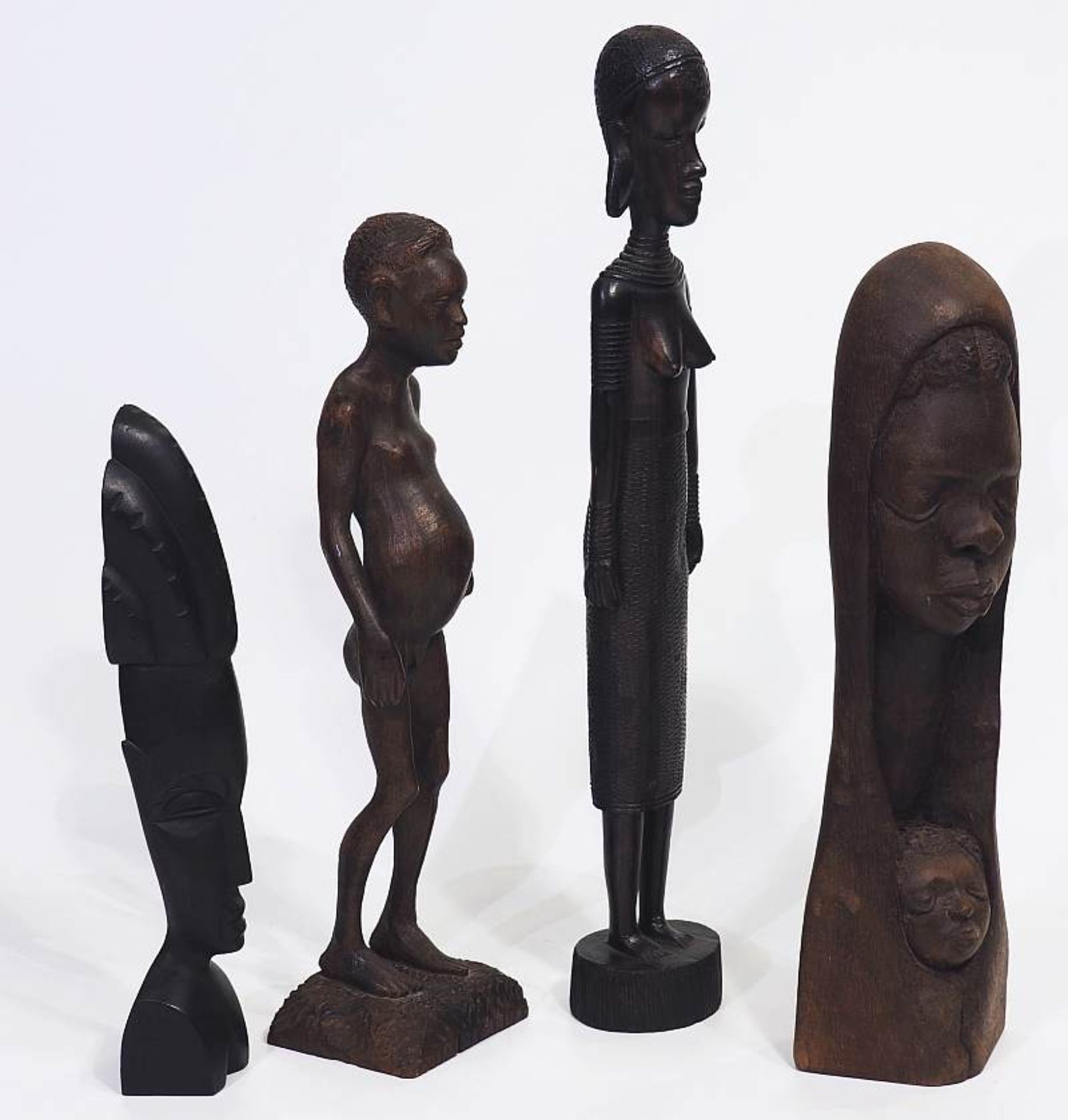Sammlung von Statuetten und Büsten.Sammlung von Statuetten und Büsten, insgesamt 10 Stück. Afrika, - Image 4 of 11