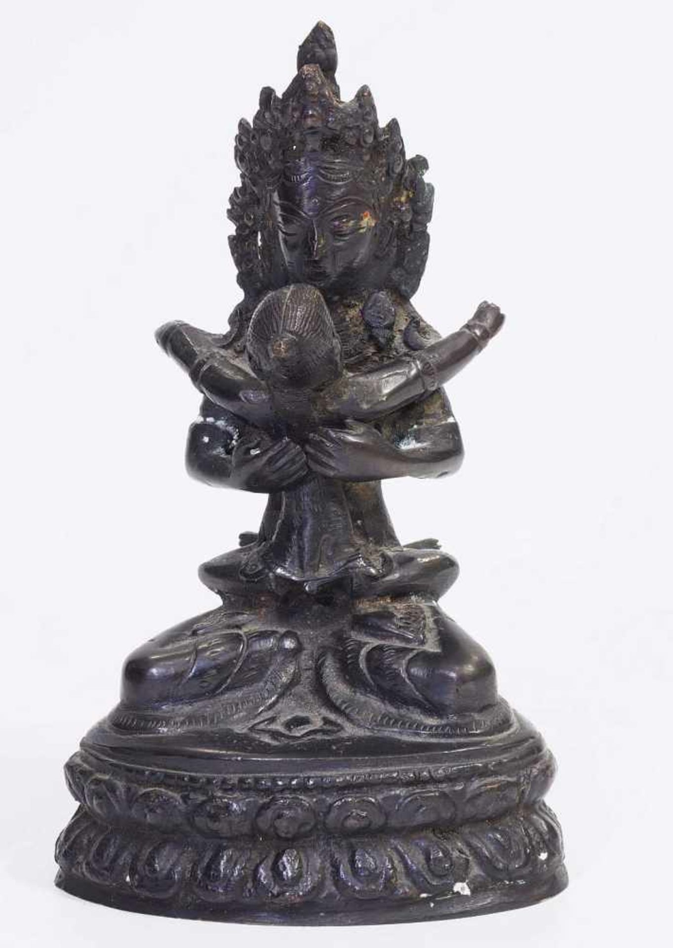 Gottheit Chakrasamvara, Asien 19. /20. JahrhundertGottheit Chakrasamvara, Asien 19. /20. - Image 2 of 6