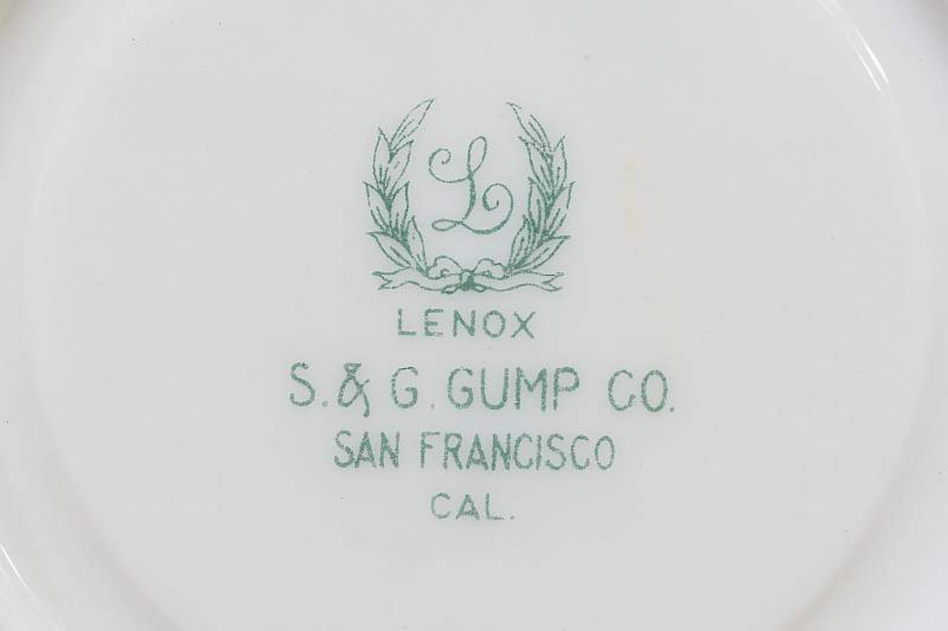 Moccatassen, Untertassen. Moccatassen, Untertassen. LENOX, S & G Gump Co., San Francisio/Cal. Bone- - Bild 6 aus 6