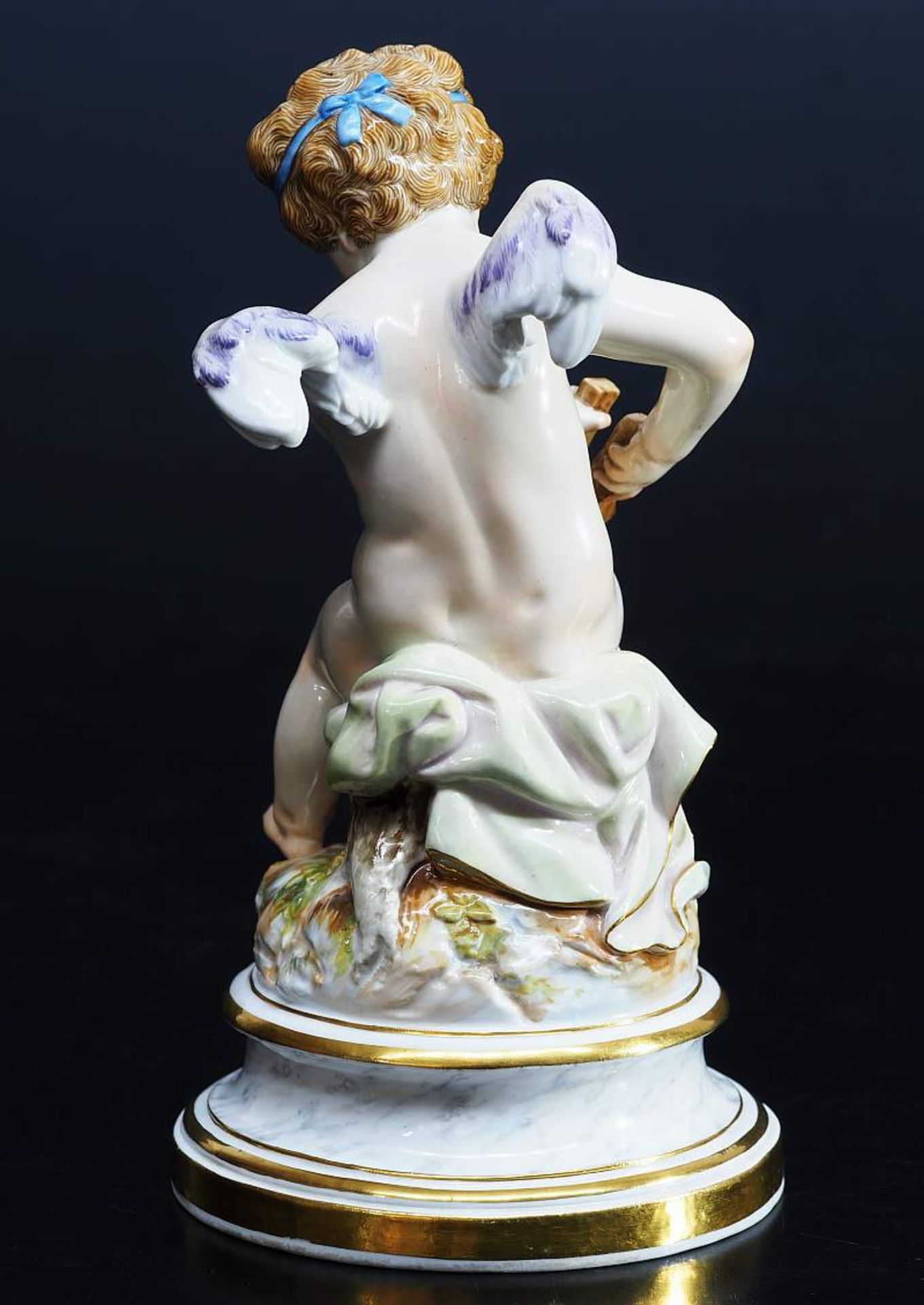 SCHWABE, Heinrich. MEISSEN, um 1880, 1. Wahl. "Amor, Herzfeuer anfachend". SCHWABE, Heinrich. 1847 - Bild 4 aus 7