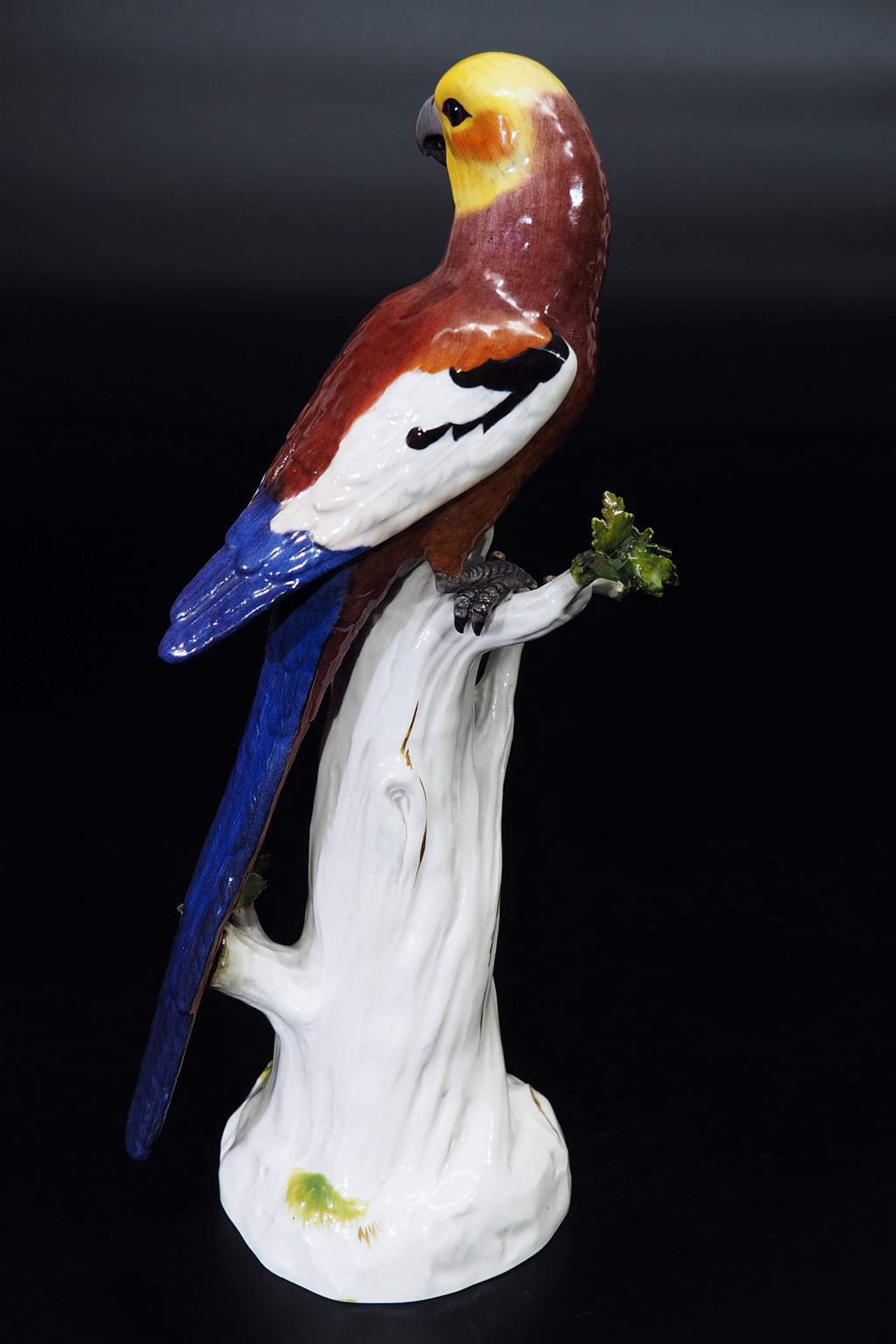 Papagei auf Baumstumpf. MEISSEN 1880 - 1923, 1. Wahl. Papagei auf Baumstumpf. MEISSEN 1880 - 1923, - Bild 4 aus 6