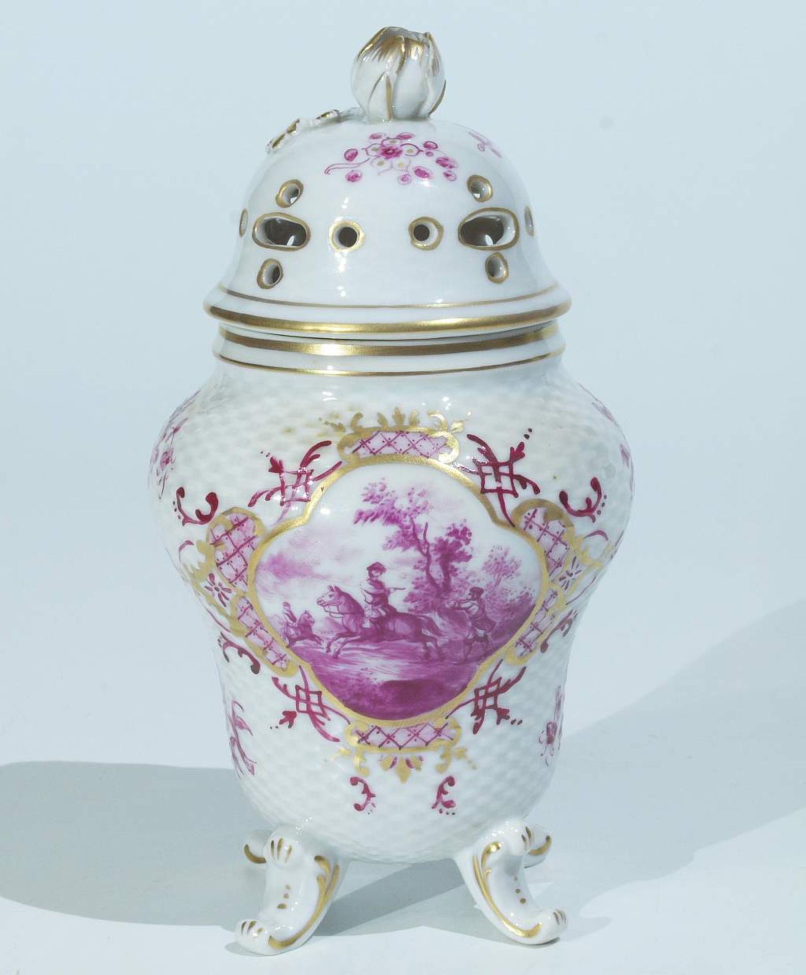 Potpourri-Vase. DRESSEL, KISTER, Passau.Potpourri-Vase. DRESSEL, KISTER, Passau, Marke 1903. - Bild 3 aus 5