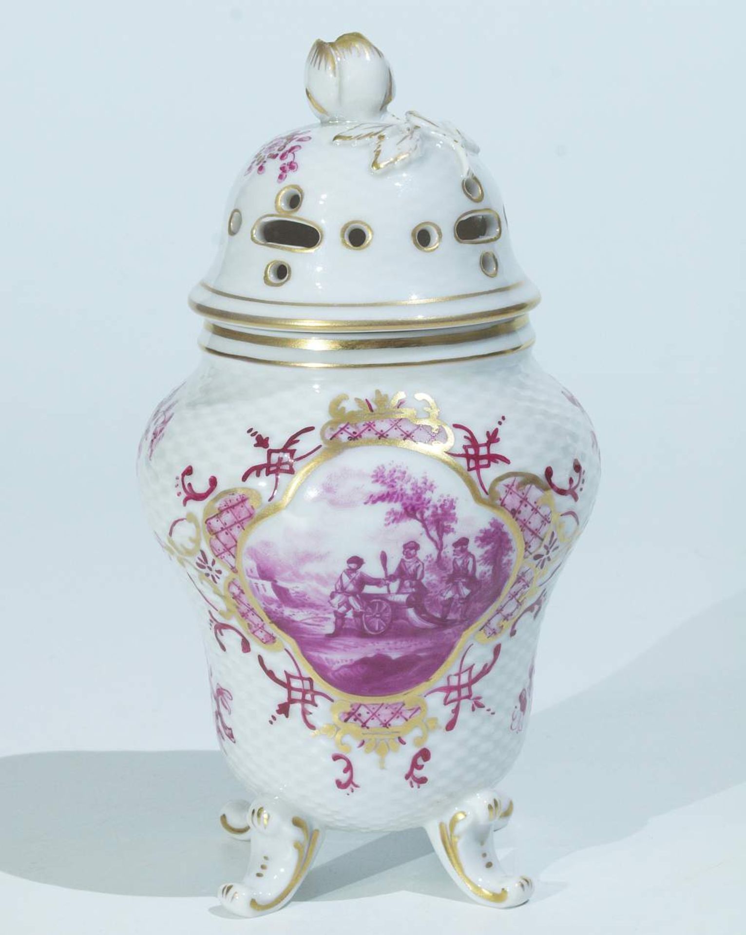 Potpourri-Vase. DRESSEL, KISTER, Passau.Potpourri-Vase. DRESSEL, KISTER, Passau, Marke 1903. - Bild 2 aus 5