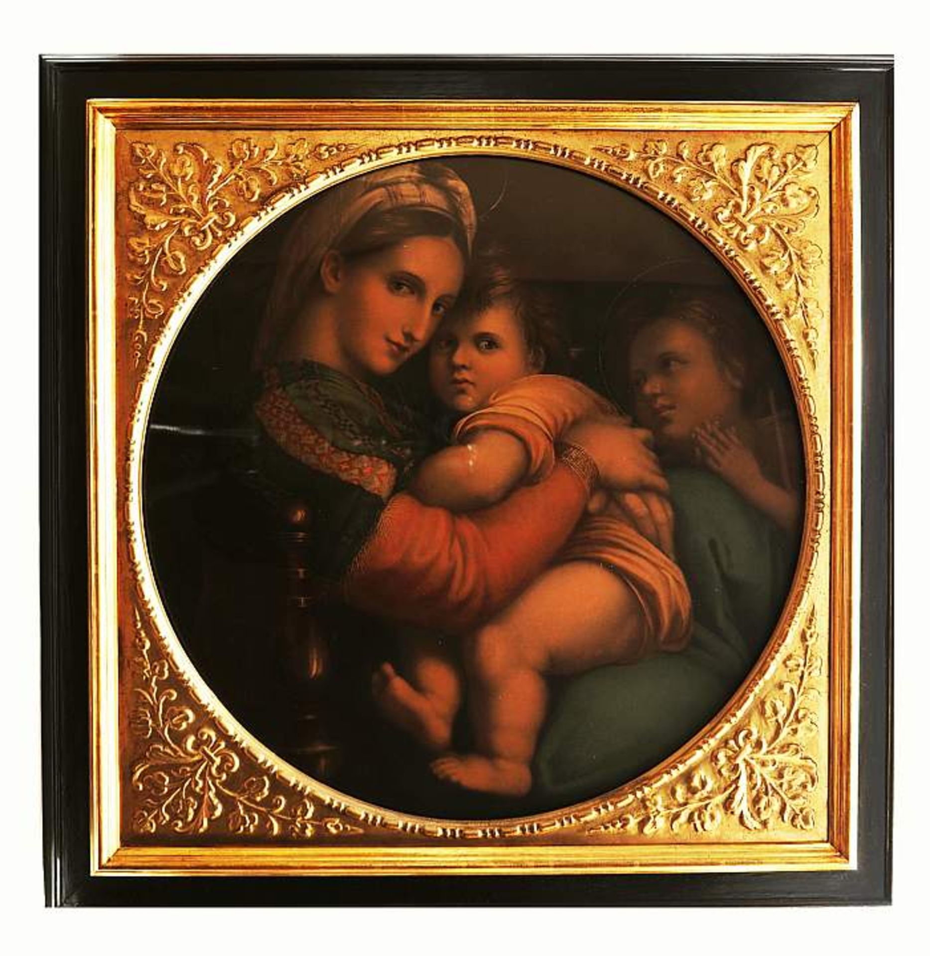 Madonna della Sedia, nach RAFFAEL. Madonna della Sedia, nach RAFFAEL. Lithografie. Runder