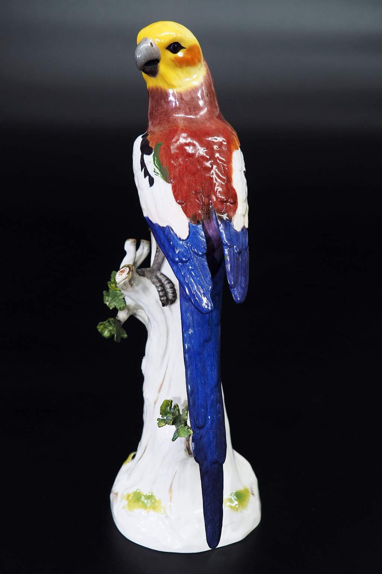 Papagei auf Baumstumpf. MEISSEN 1880 - 1923, 1. Wahl. Papagei auf Baumstumpf. MEISSEN 1880 - 1923, - Bild 3 aus 6