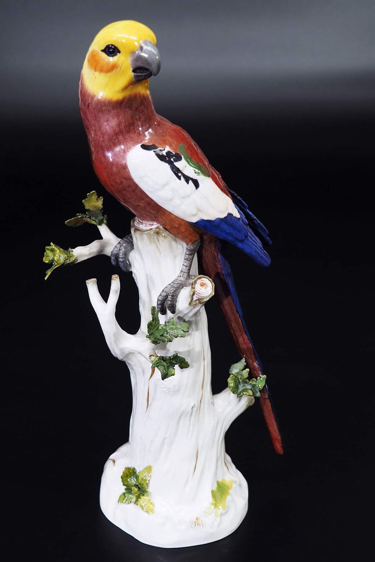 Papagei auf Baumstumpf. MEISSEN 1880 - 1923, 1. Wahl. Papagei auf Baumstumpf. MEISSEN 1880 - 1923, - Bild 2 aus 6