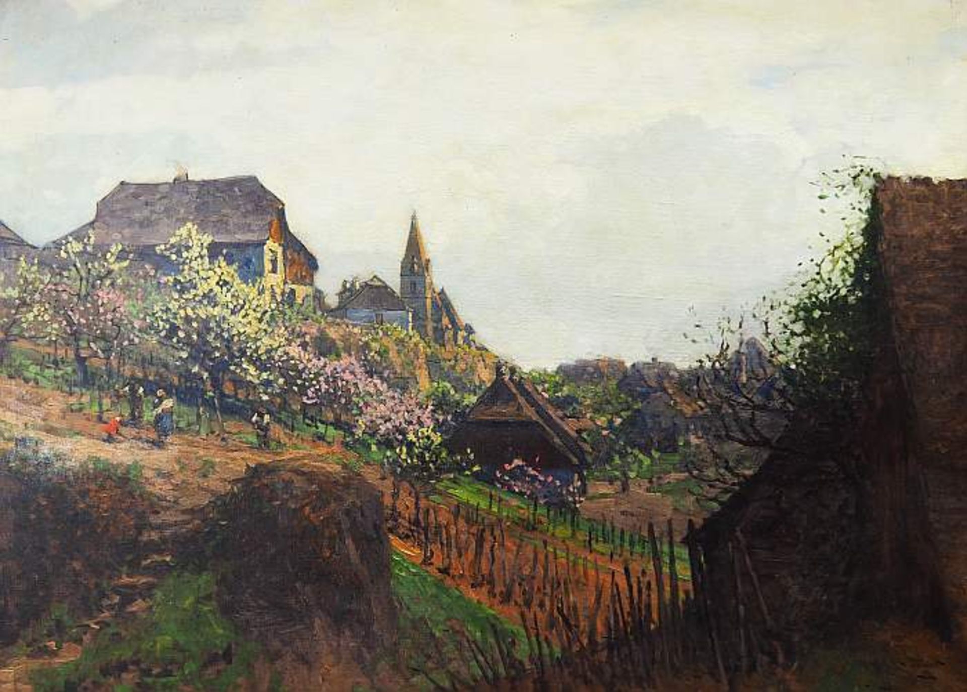 TOMEC, Heinrich. TOMEC, Heinrich. 1863 Prag - 1928 Wien. "In der Wachau". Öl auf Leinwand,