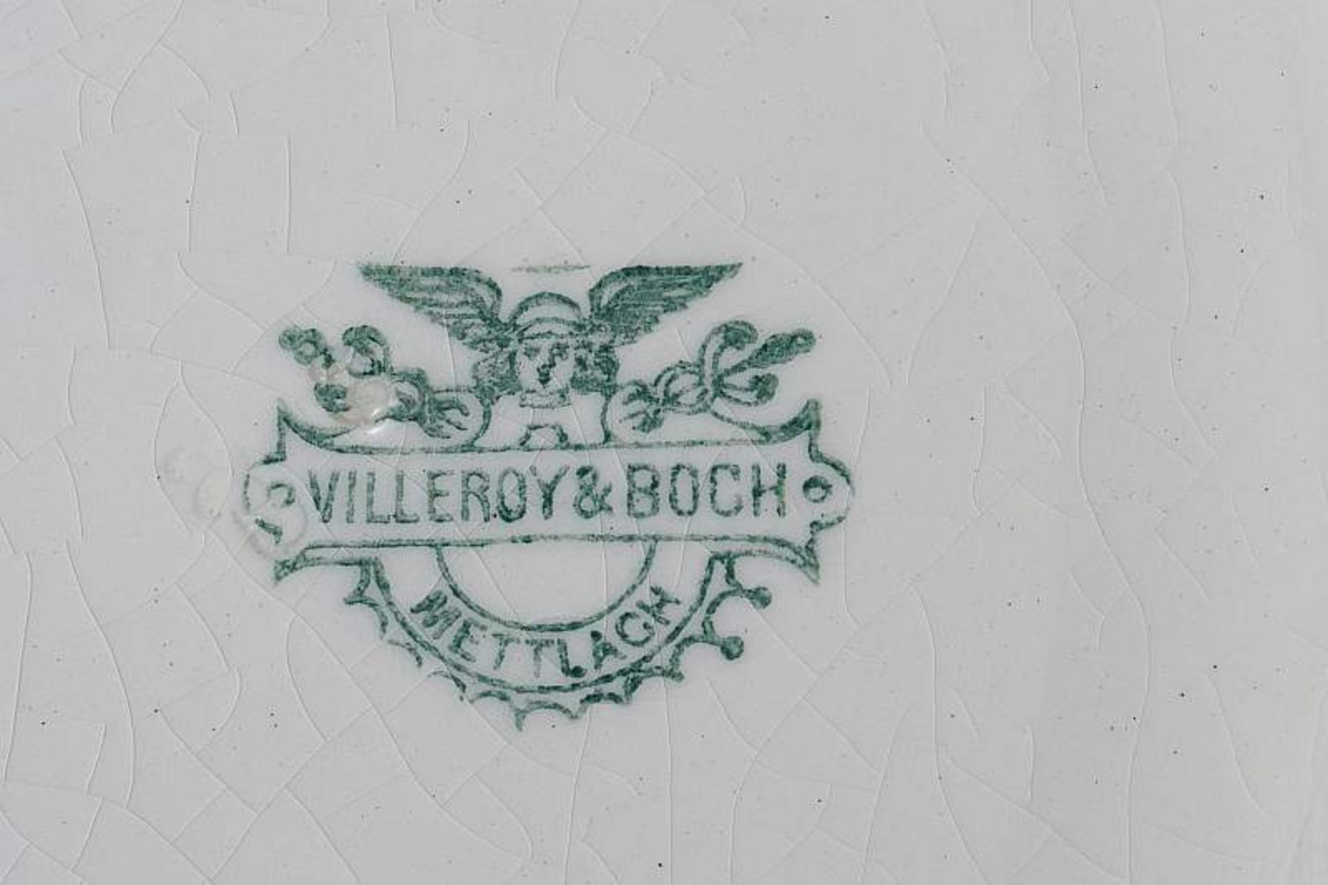 Spargelteller. Sauciere. Villeroy & Boch, METTLACH um 1890. Spargelteller. Sauciere. Villeroy & - Bild 5 aus 5