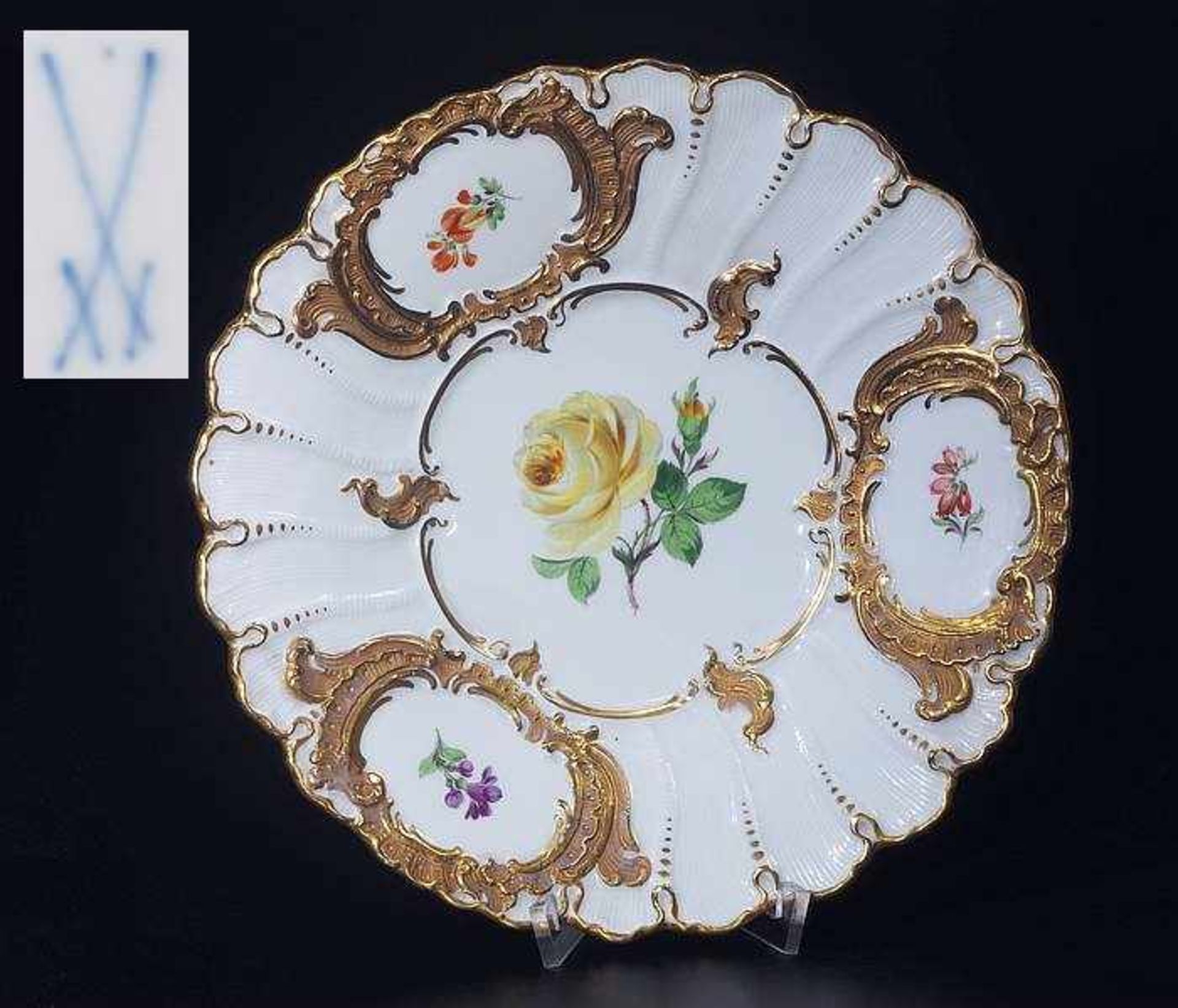 Prunkschale. MEISSEN 1923 - 1934 (Pfeifferzeit), 1. Wahl. Prunkschale. MEISSEN 1923 - 1934 (