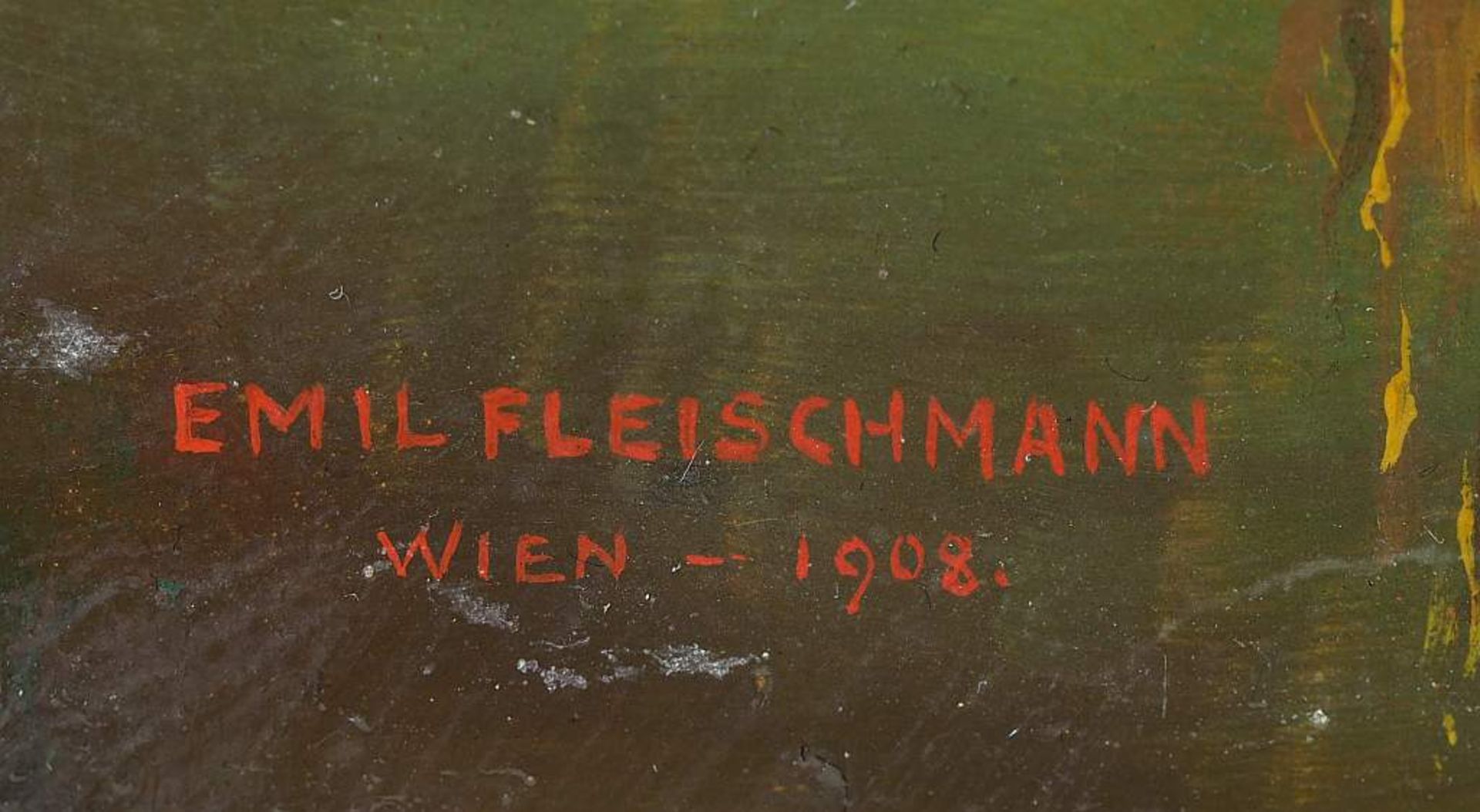 FLEISCHMANN, Emil. FLEISCHMANN, Emil. 19./20. Jahrhundert. Damenporträt in Tracht. Öl auf Holz, - Bild 5 aus 5