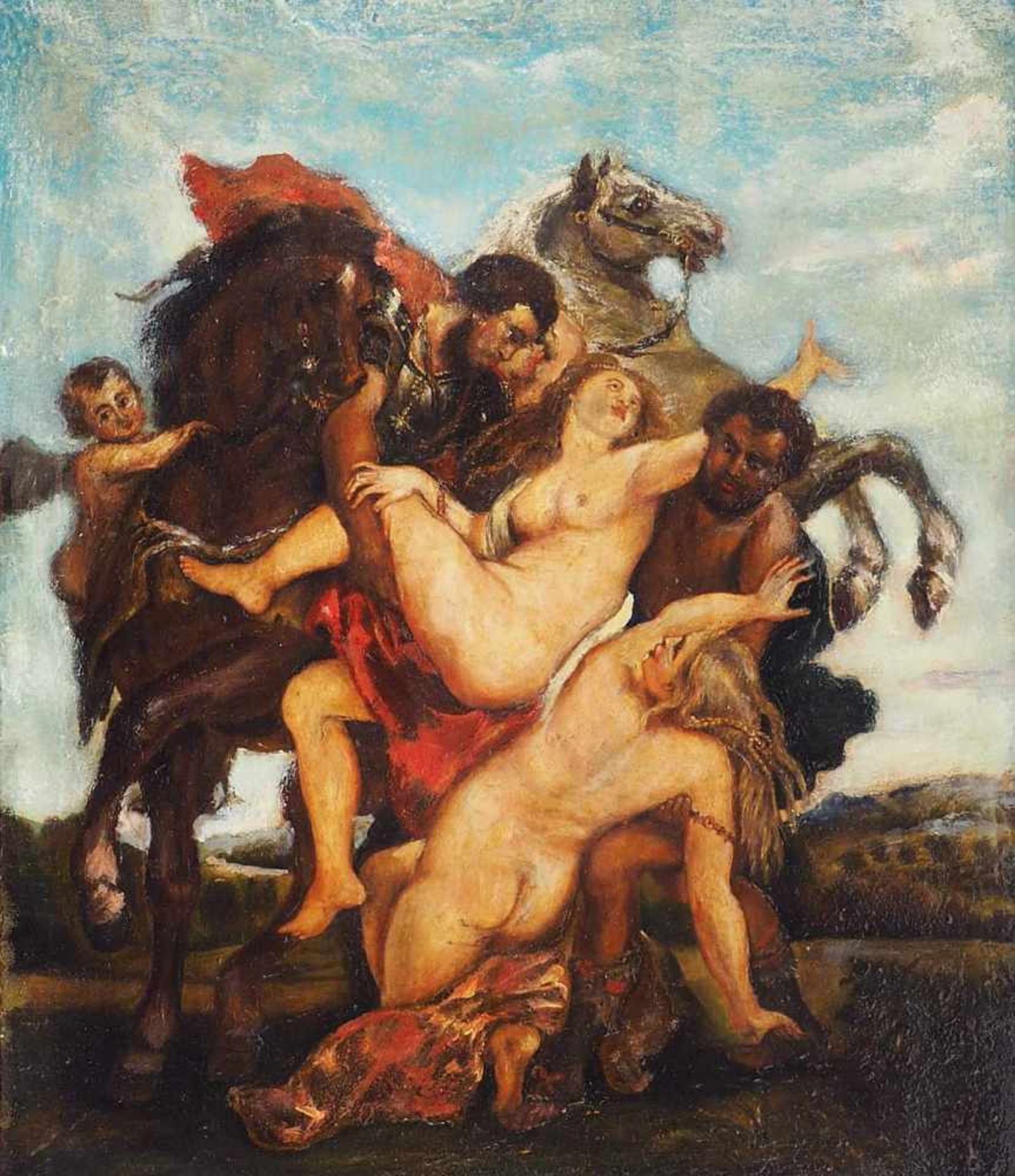 Altmeister-Kopist. Raub der Sabinerinnen. Raub der Sabinerinnen. Kopie nach Paul Rubens. 19. - Bild 2 aus 4