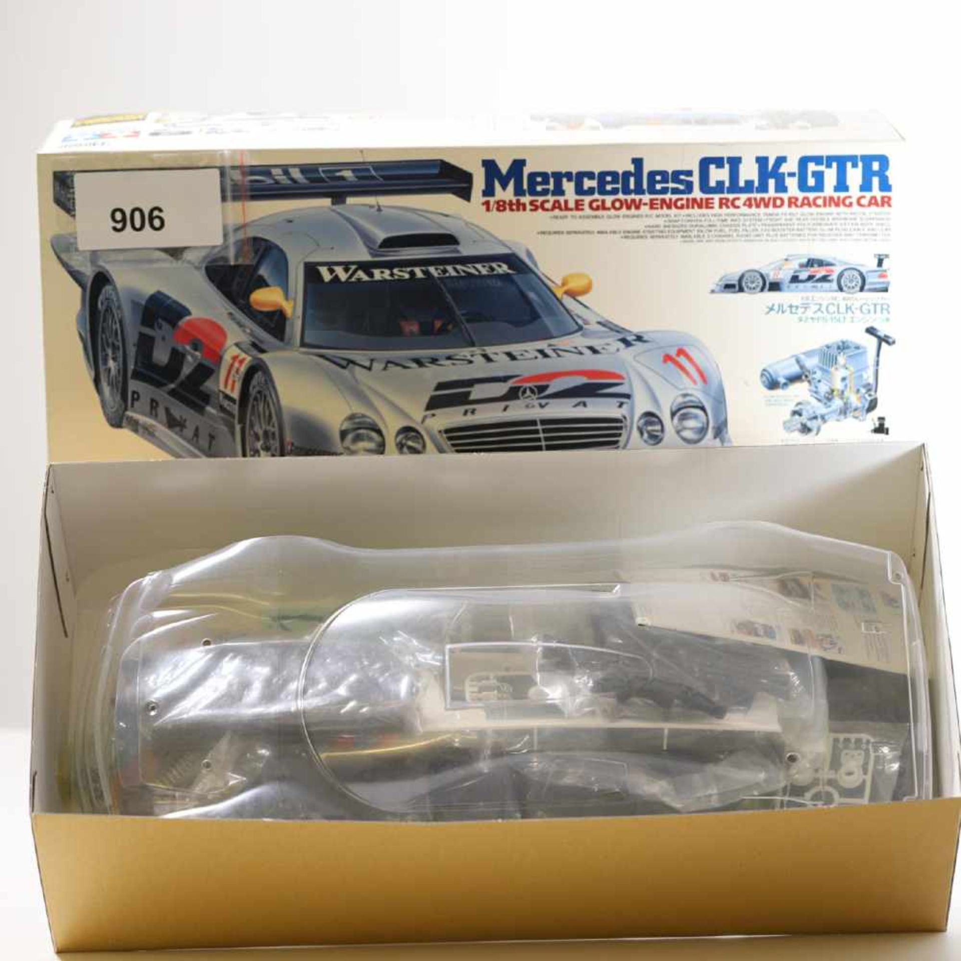 tamiya 44009 MB CLK GTR, Bausatz, OVP offen, neuwertig- - -20.00 % buyer's premium on the hammer