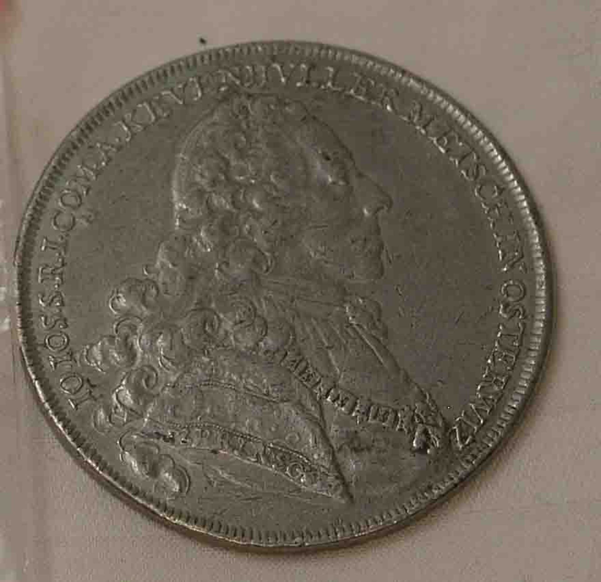 Zinn Medaille: "Joh. Jos. Graf Kevenhuller". Metschin Osterwitz (Österreich) 1761 (nacheinem Dukaten