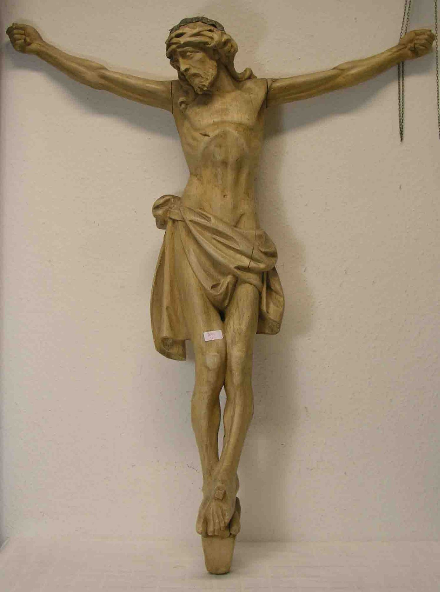 Christuskorpus. Holz geschnitzt. Höhe: ca. 110cm.