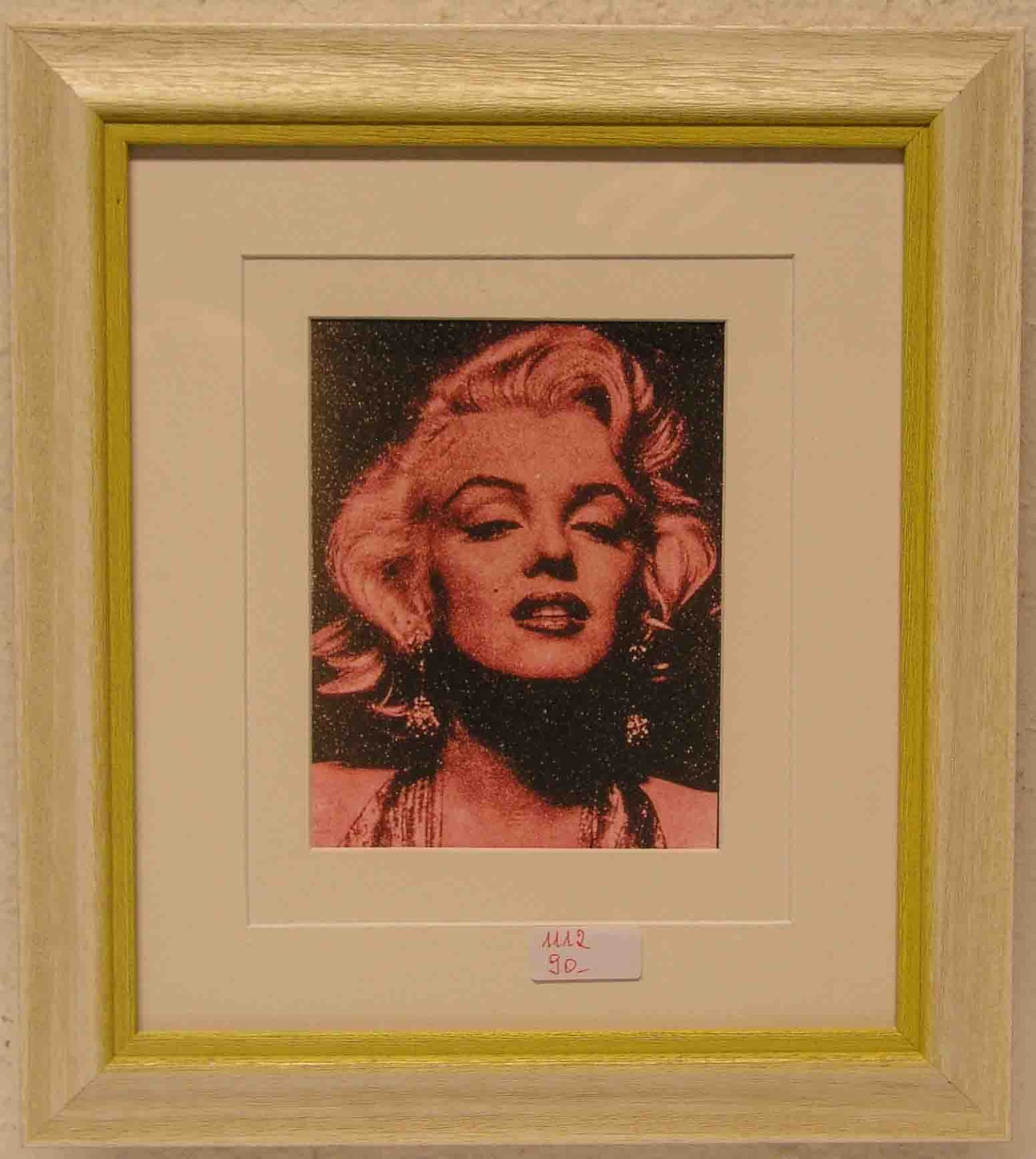 Russel, Young: "Marilyn" 2014. Farboffsetdruck, 35 x 32cm, Rahmen mit Glas.- - -20.17 % buyer's
