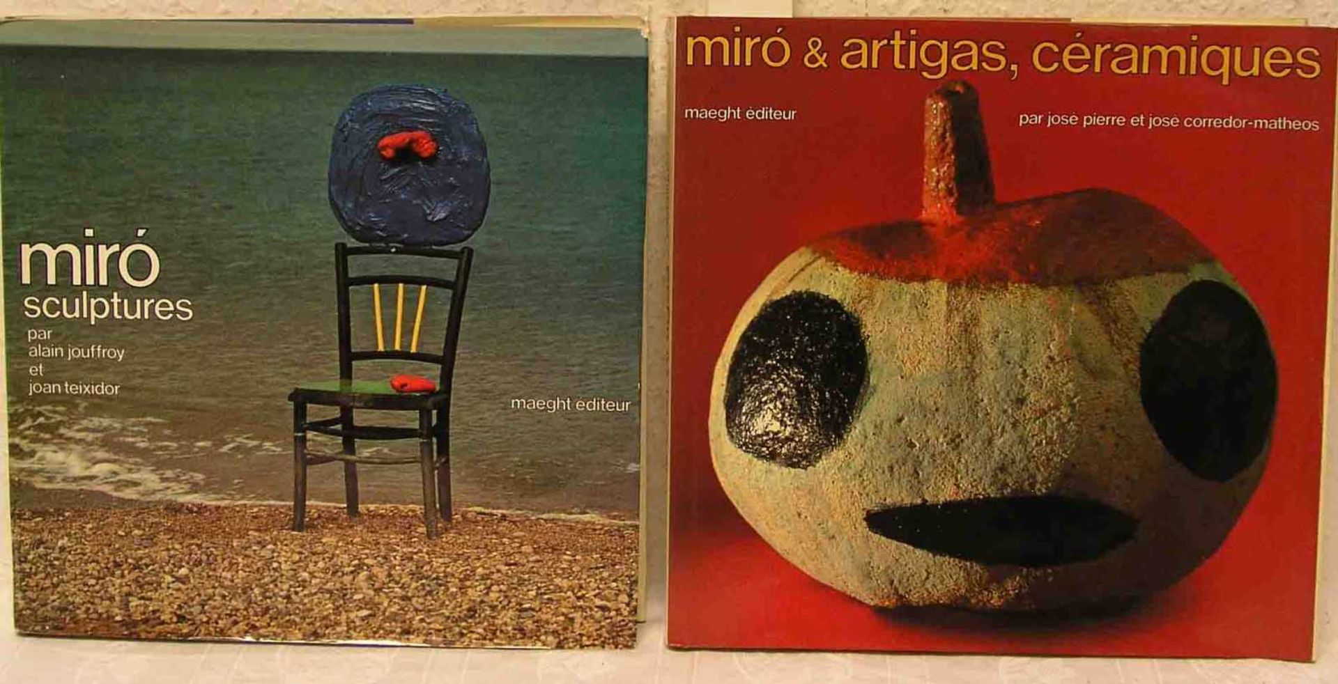 Miro, zwei Bände. "Sculptures" und "Céramiques" Maeght Editeur.- - -20.17 % buyer's premium on the