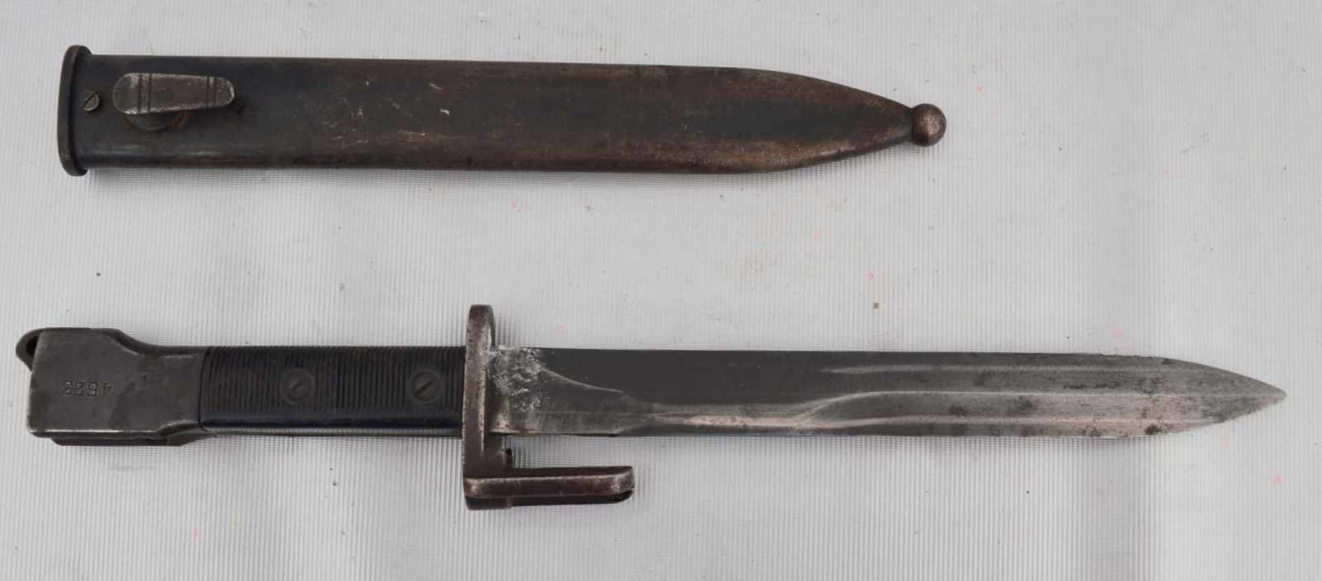 SeitengewehrMetallscheide, L 33 cm, 30er/40er Jahre