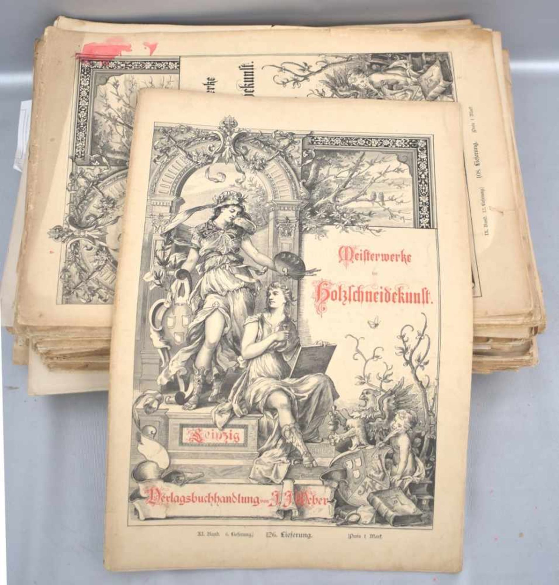 Konvolut 40 ZeitschriftenMeister der Holzbaukunst, um 1900