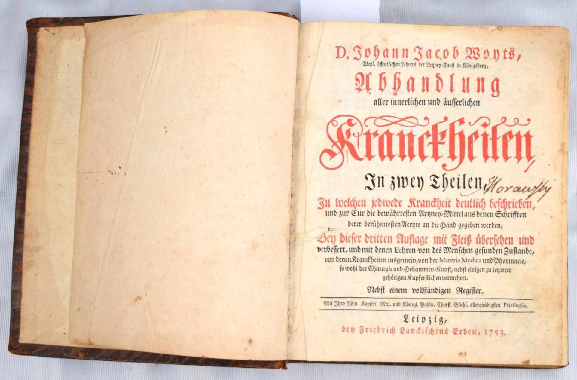 BuchAbhandlungen aller innerlichen und äußerlichen Krankheiten, Leipzig, 1773