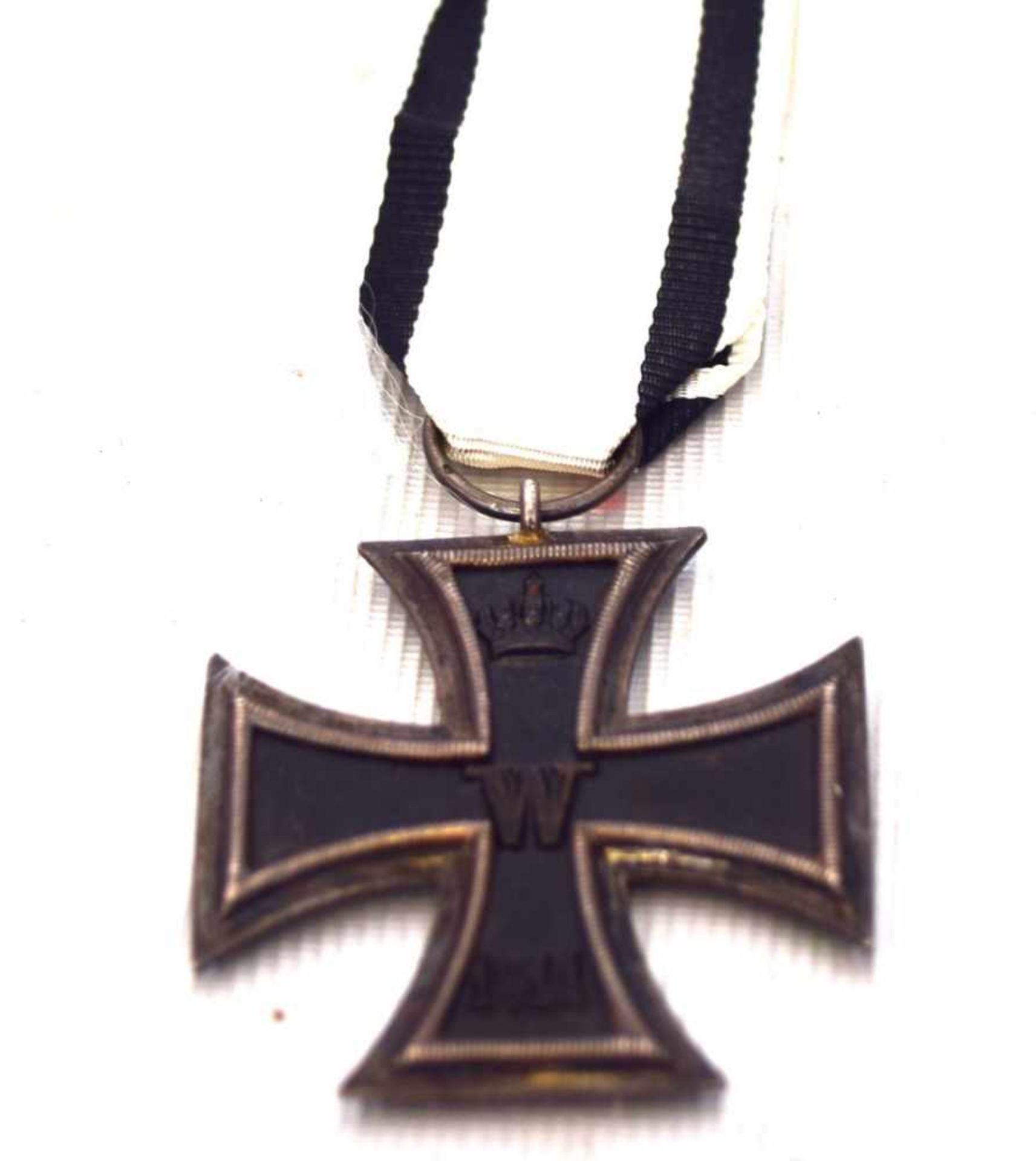 Eisernes Kreuz Imit schwarz/weißem Nichtkämpferband, um 1920