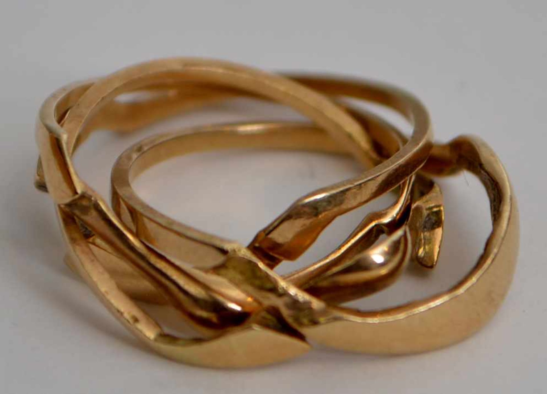 Puzzle-Ring14 kt. Gelbgold, RG 55