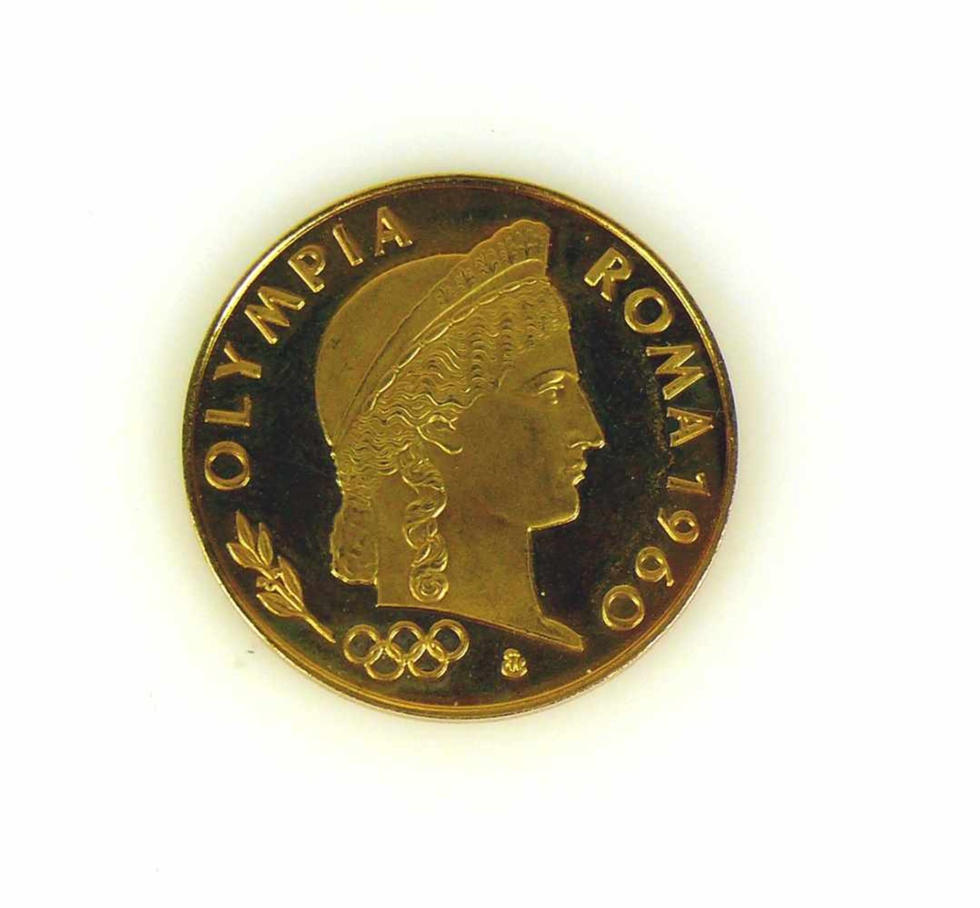 GoldmedailleOlympia Roma, 1960; 8,8g - Bild 2 aus 2