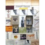 Beuys, Joseph (1921 Kleve - 1986 Düsseldorf)"Beuys-Karten-Collage"; hinter Glas gerahmt;