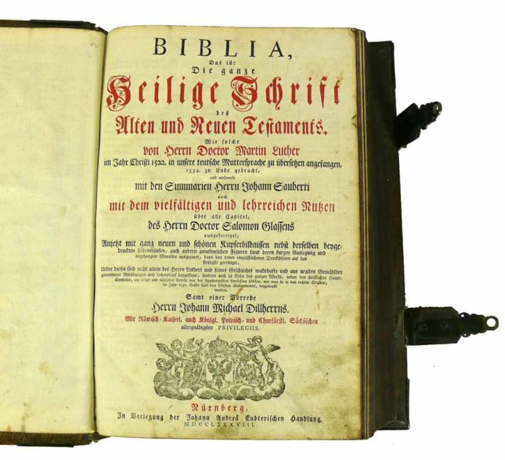 ENDTER-BibelBIBLIA, die ganze heilige Schrift des Alten und Neuen Testaments von Herrn. Dr. Martin