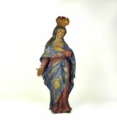 Bekrönte Maria (20.Jh.)Keramik, farbig gefasst; H: 68 cm