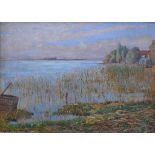 Lotter, Heinrich (1875 Stuttgart - 1941 Insel Reichenau)"Bodenseelandschaft"; Blick vom Südufer