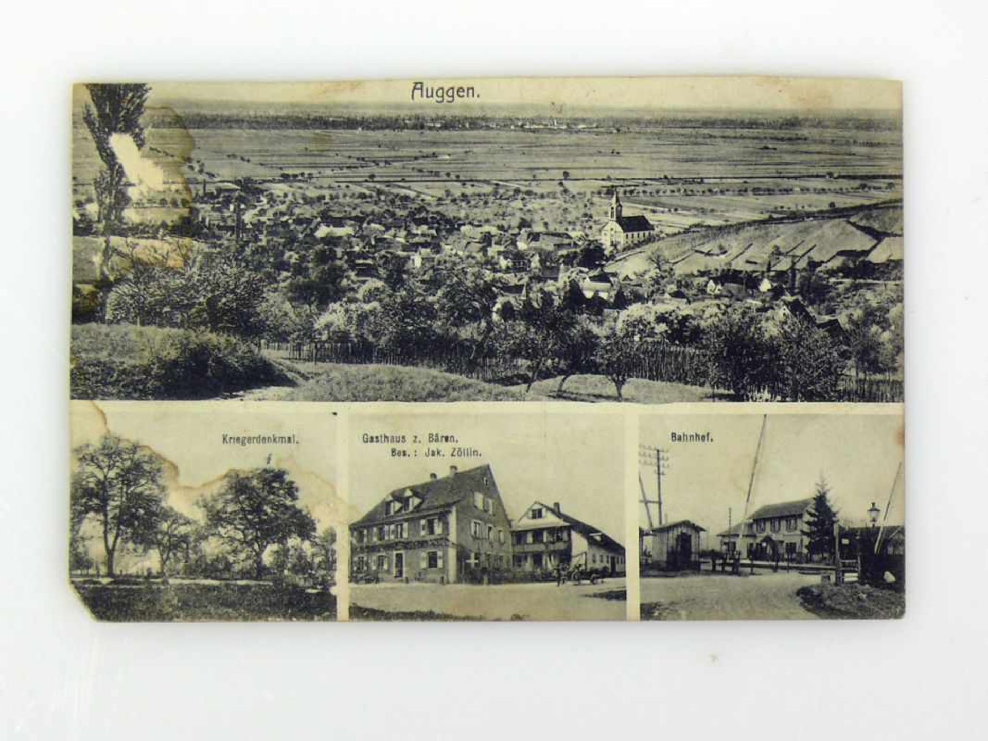 Ansichtskarten-Sammlung (ca. 1900 - 1935)166 Karten; vorwiegend Südwestdeutschland mit kleinen - Bild 12 aus 14