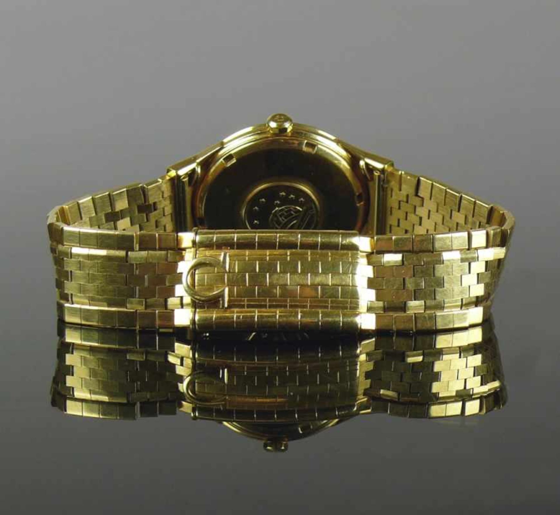 OMEGA-Constellation-Herrenarmbanduhr (ca. 1970)Automatik; Cal. 564; goldfarbenes Ziffernblatt; - Bild 2 aus 7