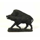 Wildschwein (Keiler) (19./20.Jh.)Eisenguss; 15 x 17 x 5 cm;