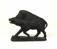 Wildschwein (Keiler) (19./20.Jh.)Eisenguss; 15 x 17 x 5 cm;