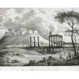 Engelmann, Gottfried (1788- 1839)"Blick auf Akropolis"; im Vordergrund mehrere Personen;