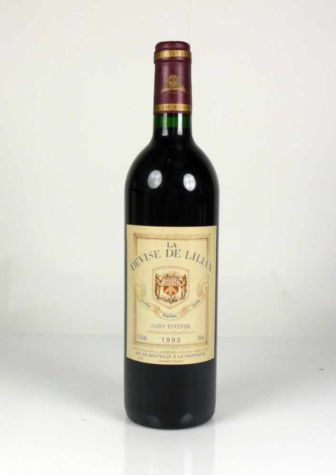 4 Fl. Rotwein"Château La Garenne"; Bordeaux Supérieur 1990; A. Bernard; sehr leichter Schwund; " - Bild 4 aus 9